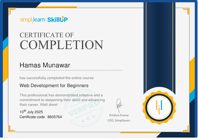 Web Development Fundamentals Credential